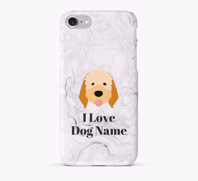 'I Love {dogsName}' Phone Case with {breedFullName} Icon